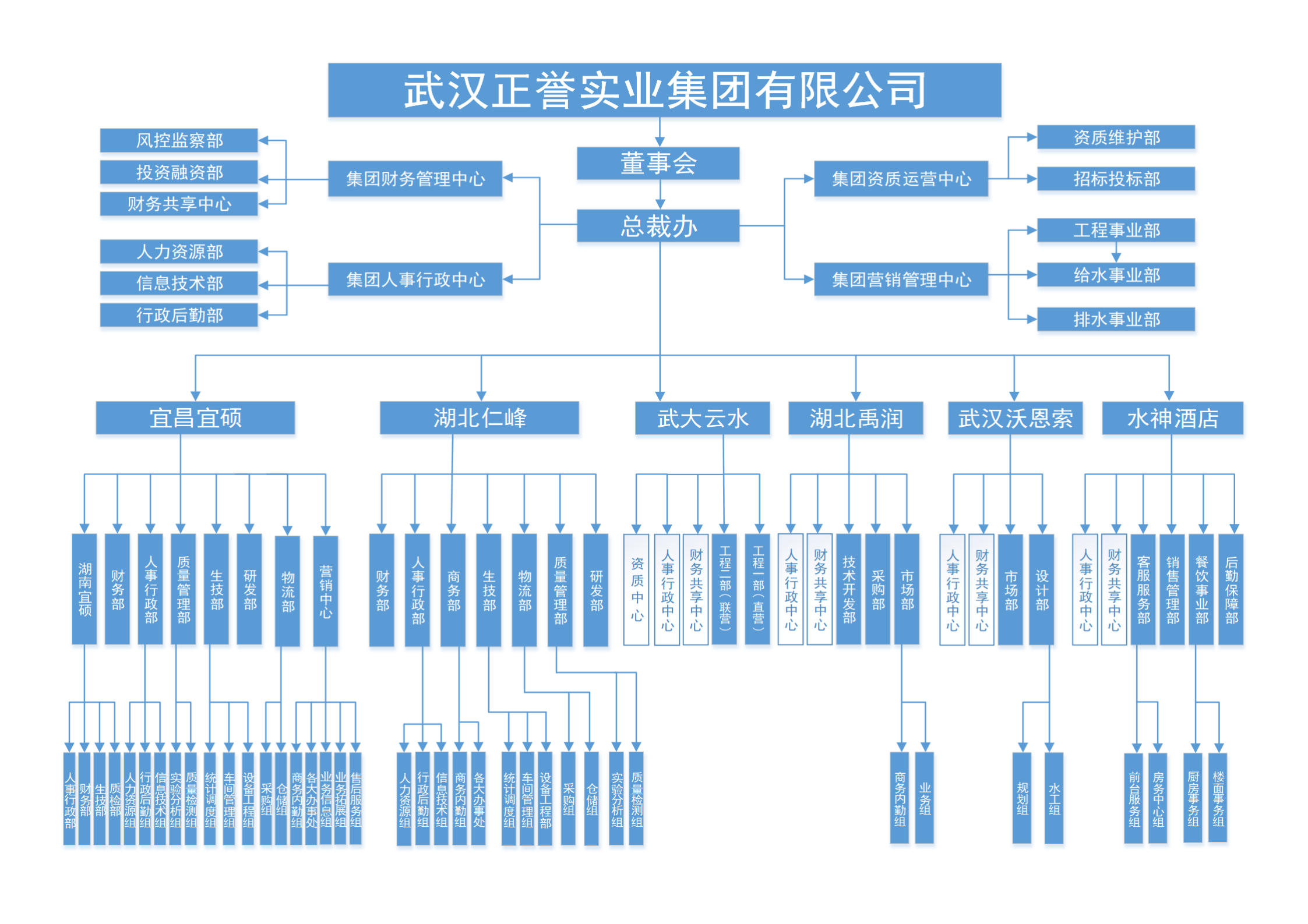 武汉正誉实业(集团)有限公司组织架构图